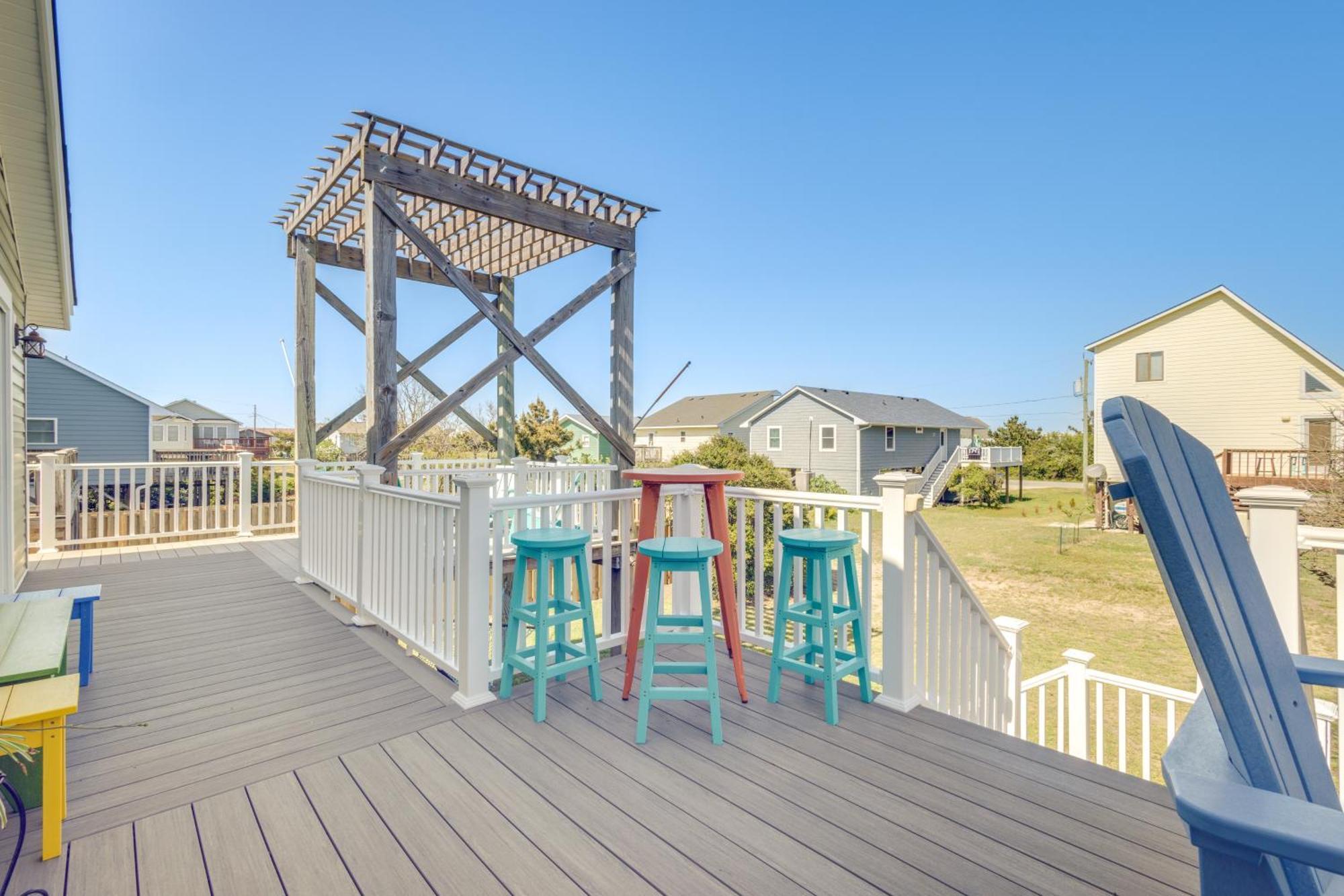Coastal Home With Deck And Outdoor Shower Kill Devil Hills Exterior photo